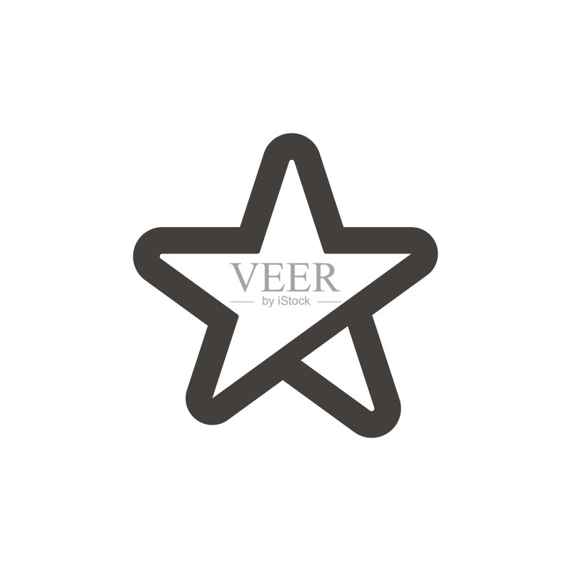 星星形状设计图标图标素材