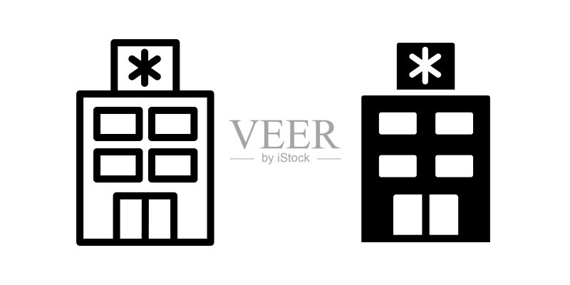医院图标矢量图形插画图标素材