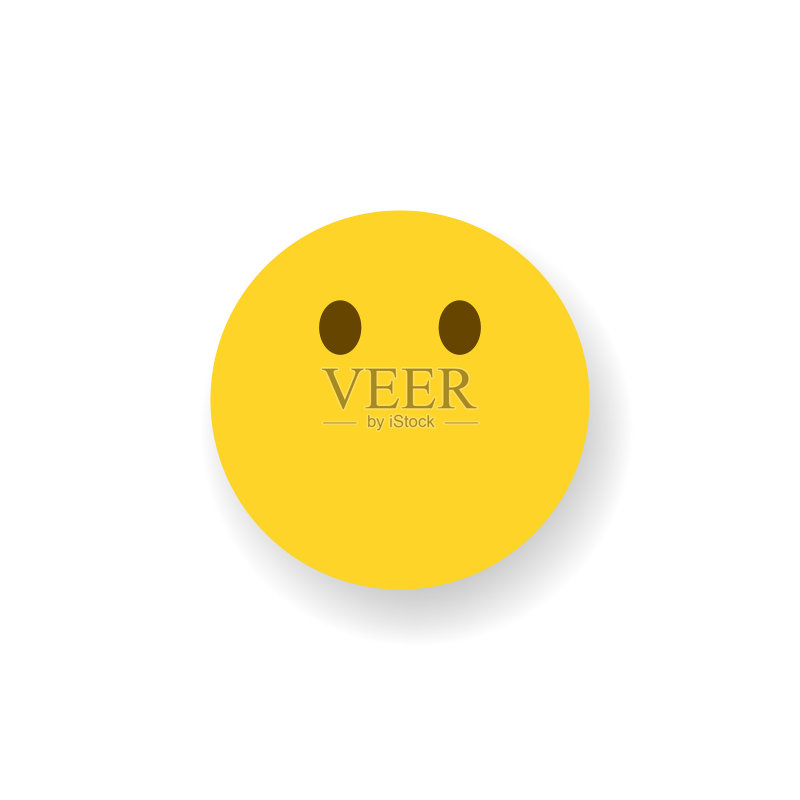 Emoticon平面设计投阴影效果图标素材