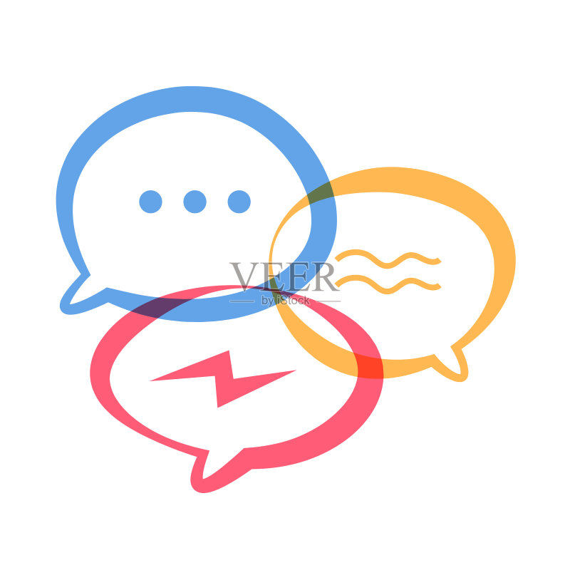 在线消息表情符号图标素材