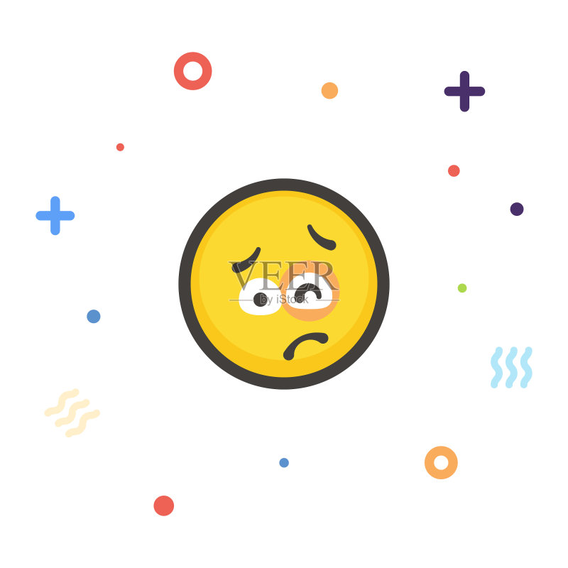 闪光背景表情符号图标素材