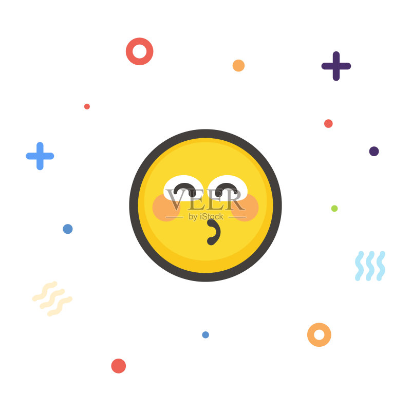 闪光背景表情符号图标素材