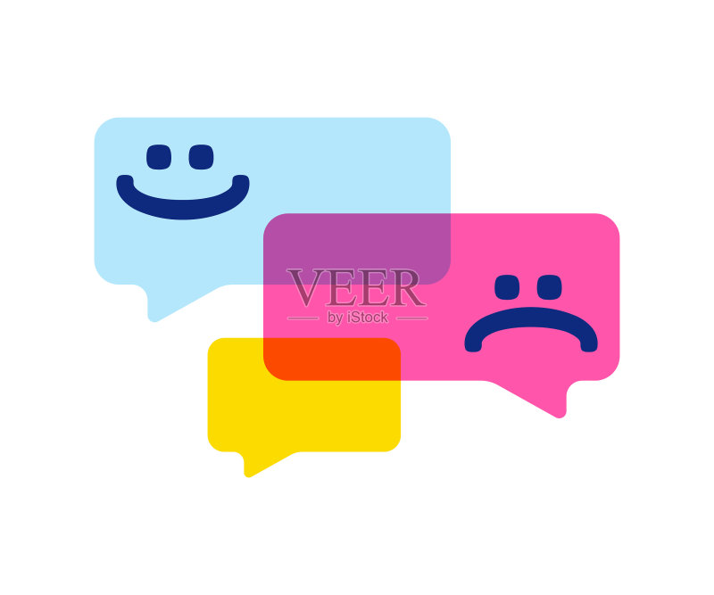 在线消息表情符号图标素材
