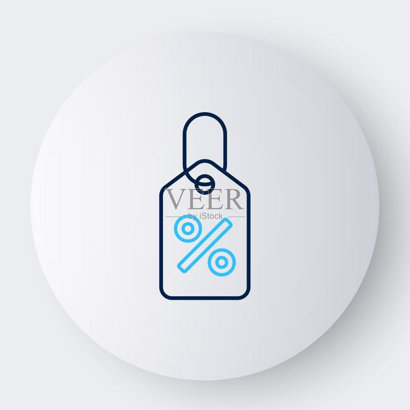 线条折扣百分比标签图标图标素材