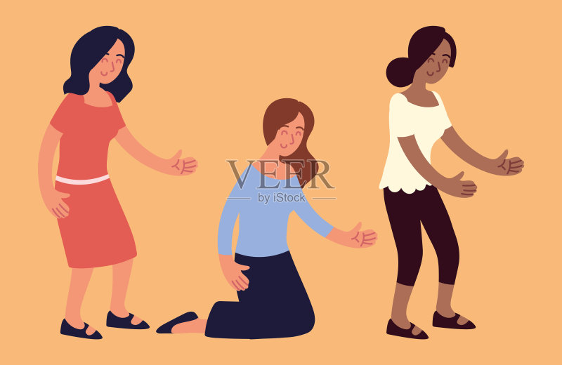 女性角色合集图标素材