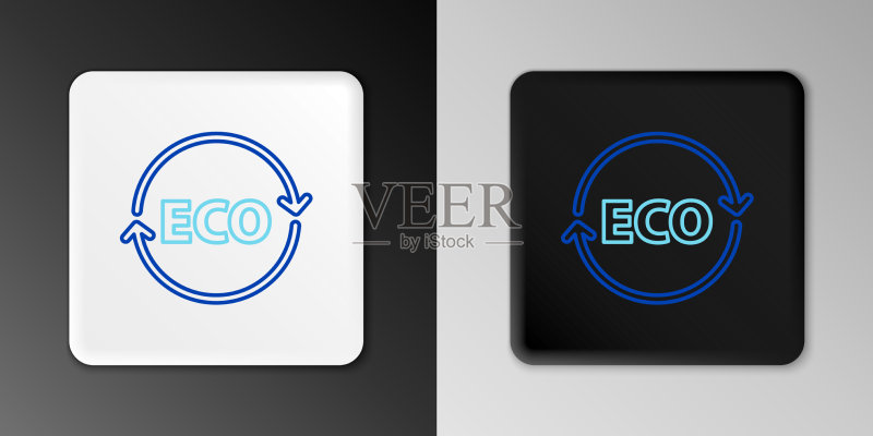 生态绿色banner标签logo图标素材
