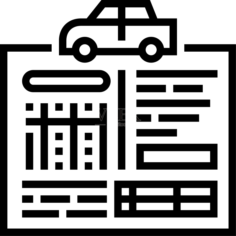 汽车服务历史线图标图标素材