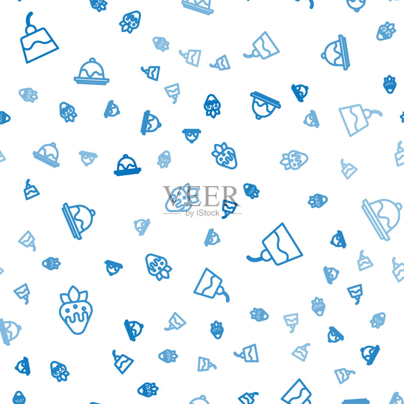 巧克力布丁草莓图标素材