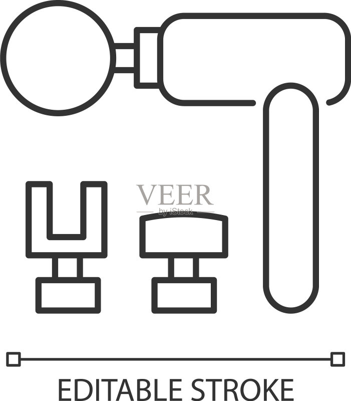 线性打击按摩工具图标图标素材