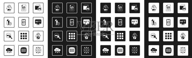 NFT数字加密艺术商店APP手机图标素材