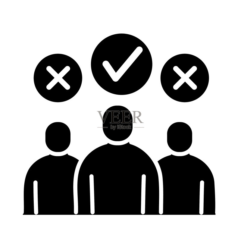 人力资源团队评估业务人员图标图标素材