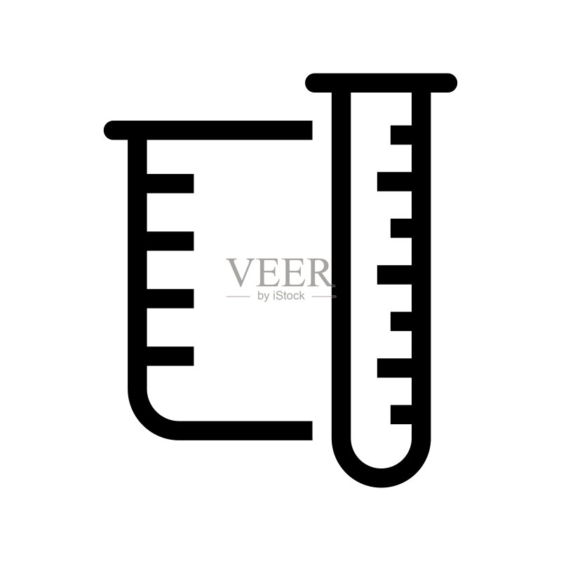 化学烧杯和试管图标图标素材