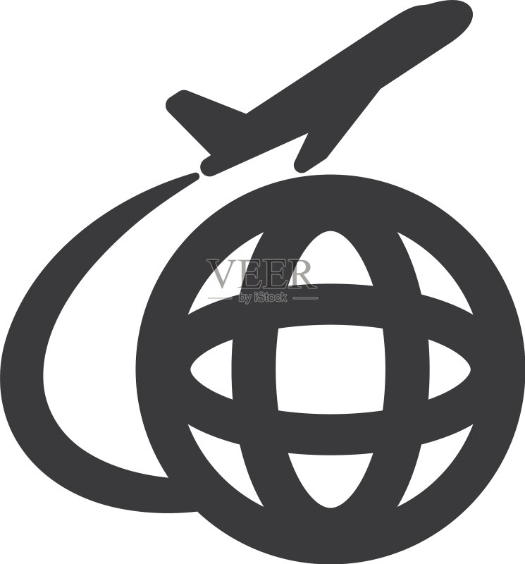 国际出发图标图标素材
