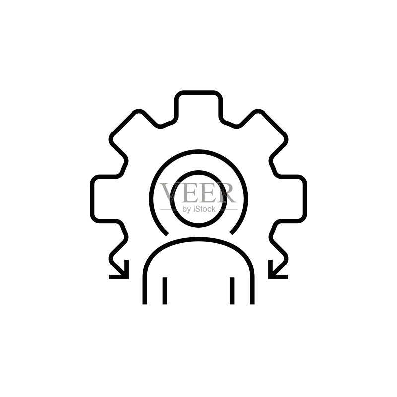 商业管理线性图标图标素材