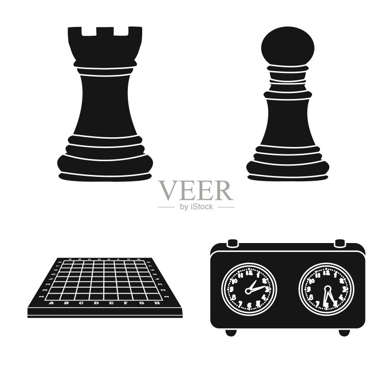 分离的俱乐部和目标标志图标素材