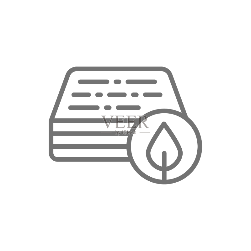 采用柔软有机材料的骨科床垫图标素材