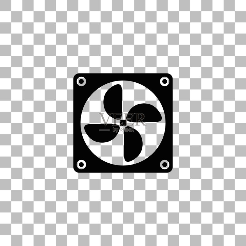 扁平电脑散热风扇图标图标素材