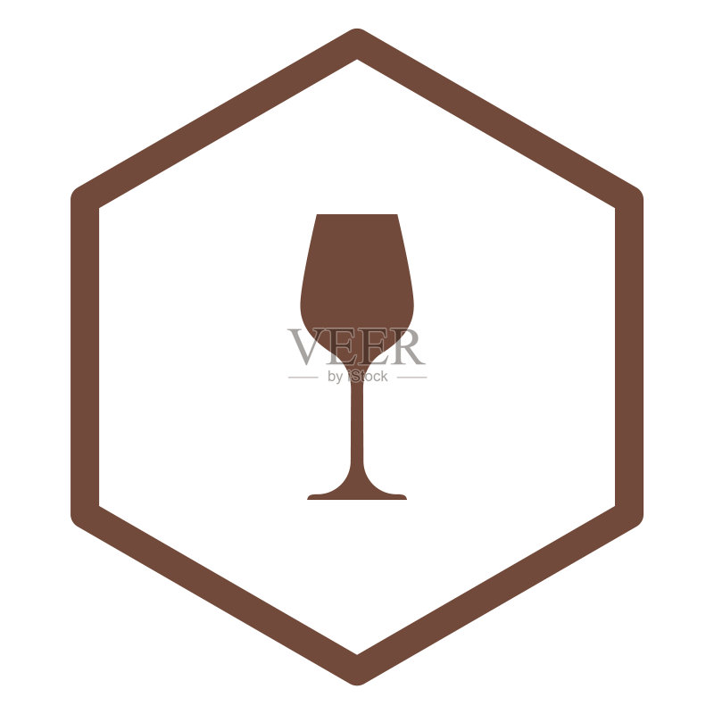 酒杯和梳子图标素材
