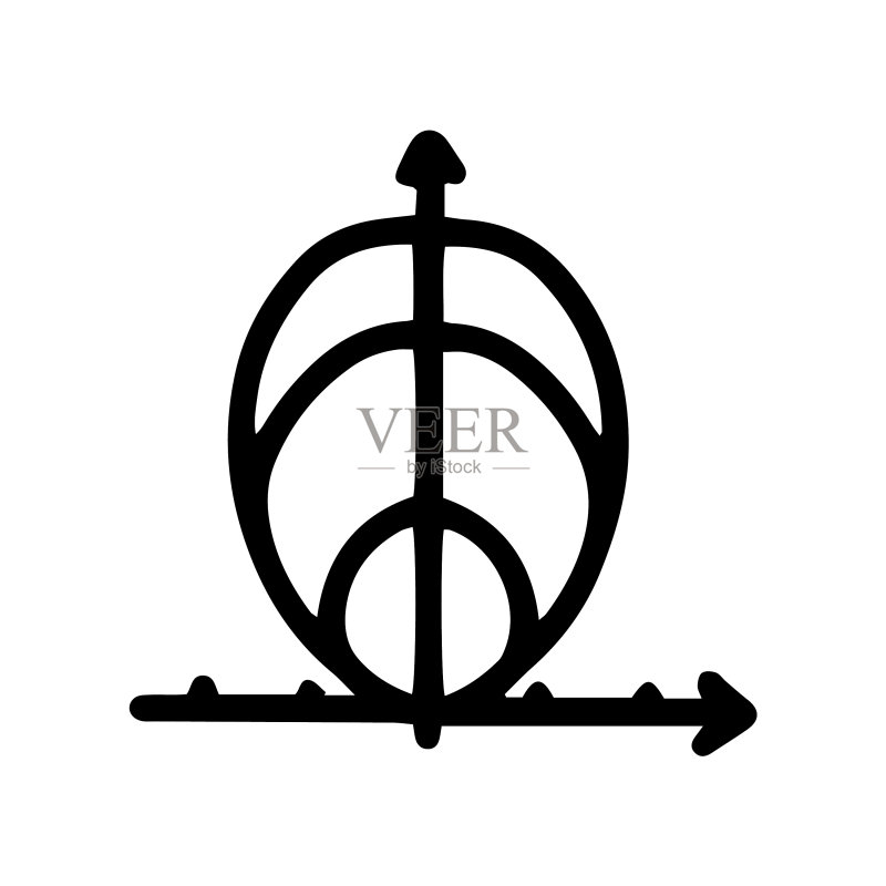 极坐标图线条涂鸦简约图标图标素材