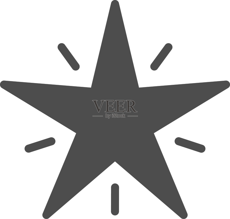 星星图标简约概念符号图标素材