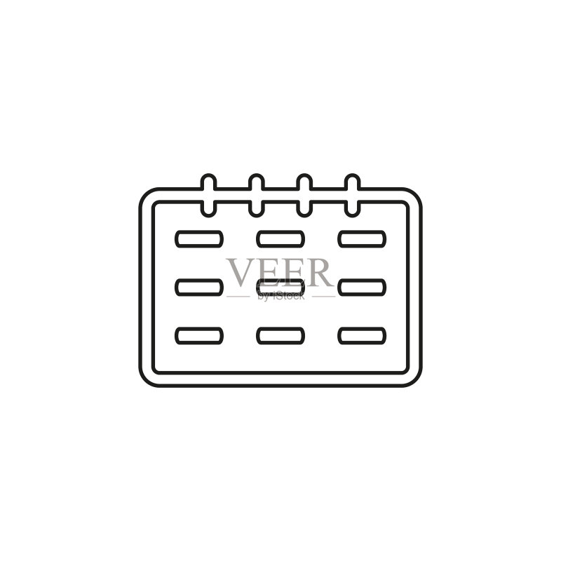 空白日历图标图标素材