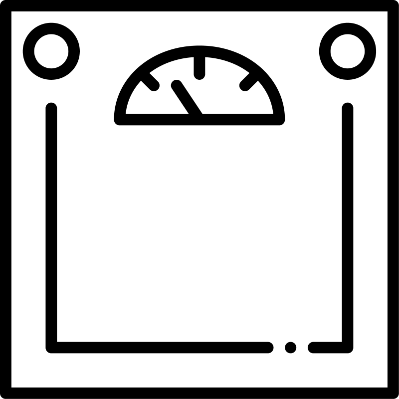 数字体重秤图标:体重管理图标素材