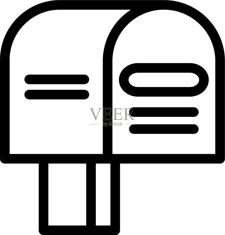 公寓邮箱图标轮廓样式图标素材