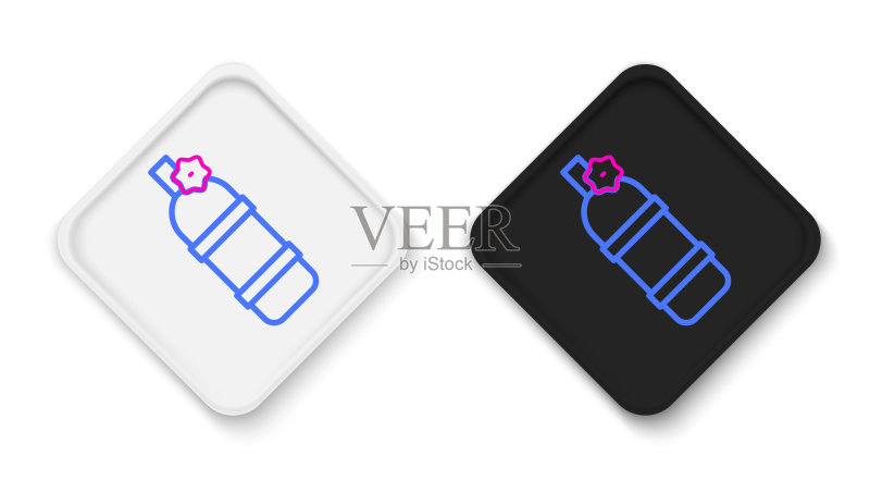 白色背景上的呼吸器图标图标素材