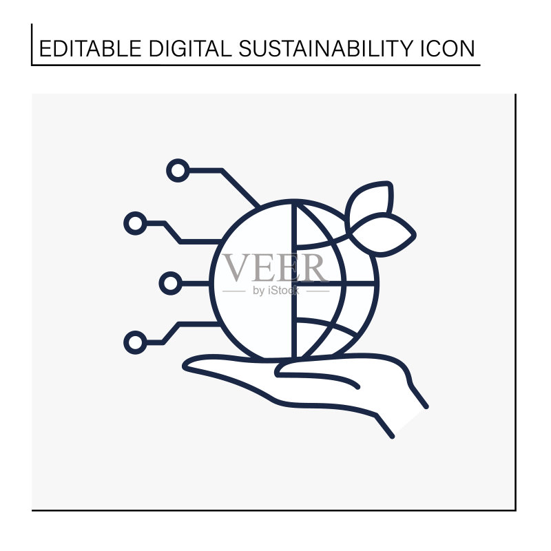 全球目标线性图标图标素材