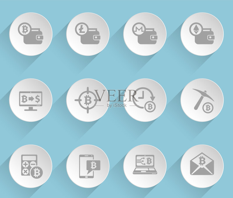 加密货币Web图标图标素材