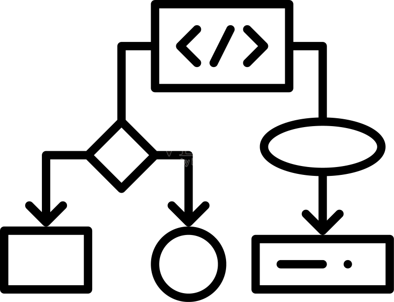 机器与编程算法图标像素图标素材