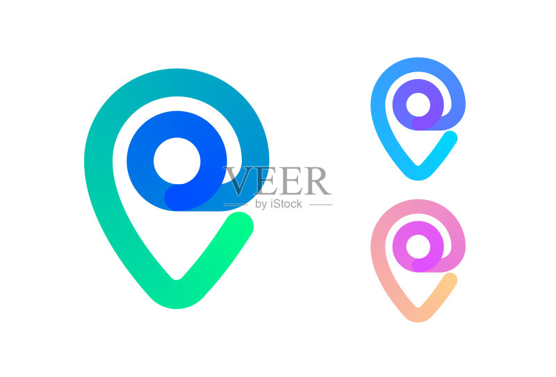 地图引脚图标图标素材