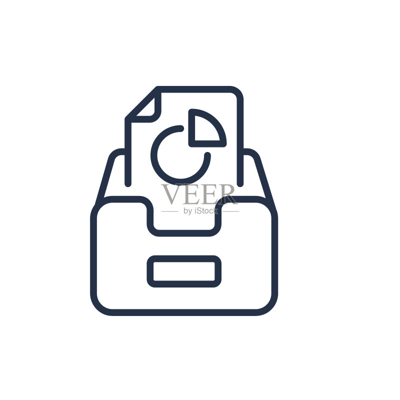 金融档案细线图标图标素材