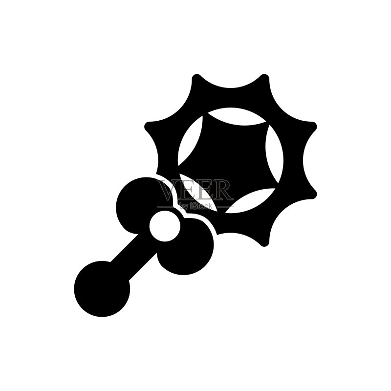 拨浪鼓玩具图标图标素材