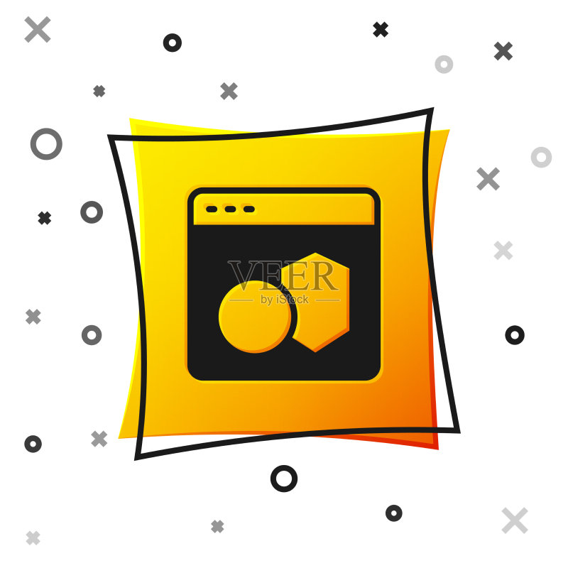 黑色软件Web开发者编程代码图标素材