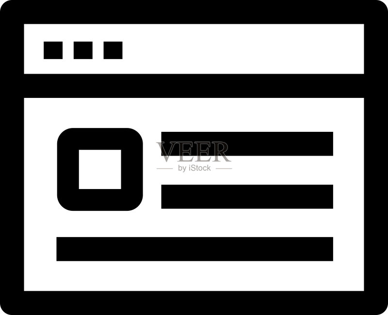 Web Banner插画浏览器图标新闻矢量图标素材