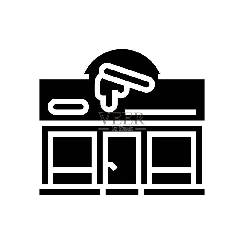 美容院脱毛glyph图标矢量插图图标素材