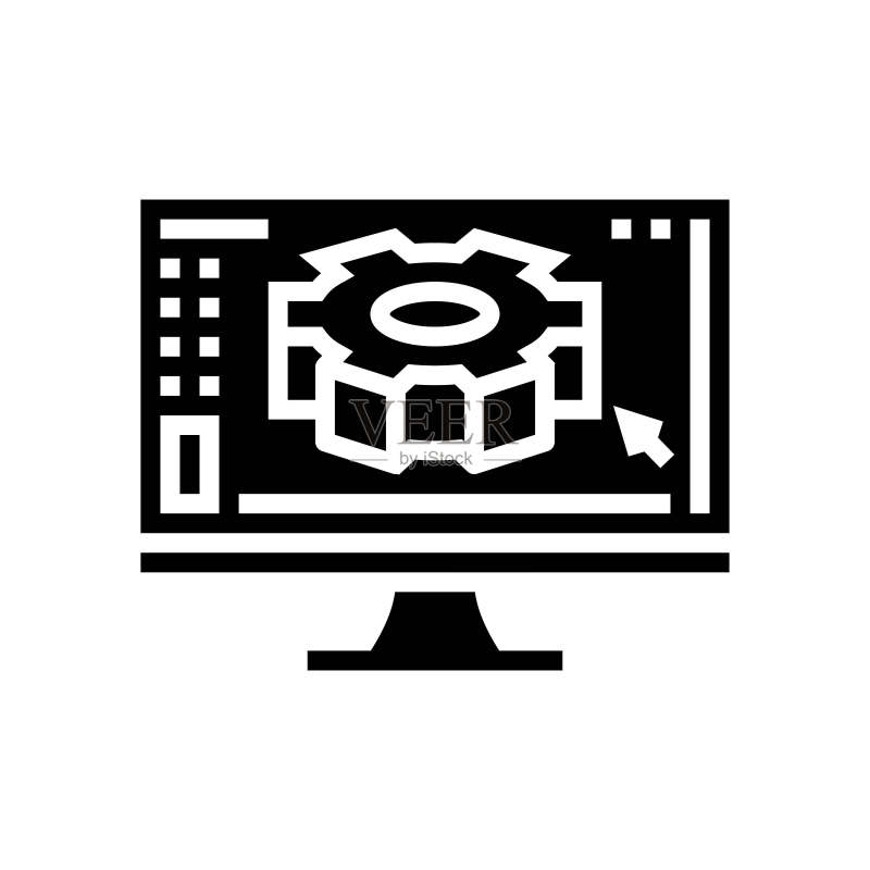数字制造工程师标志图标矢量素材图标素材