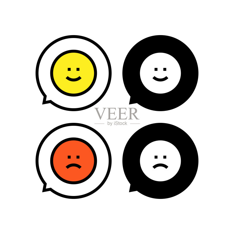 表情符号消息图标素材