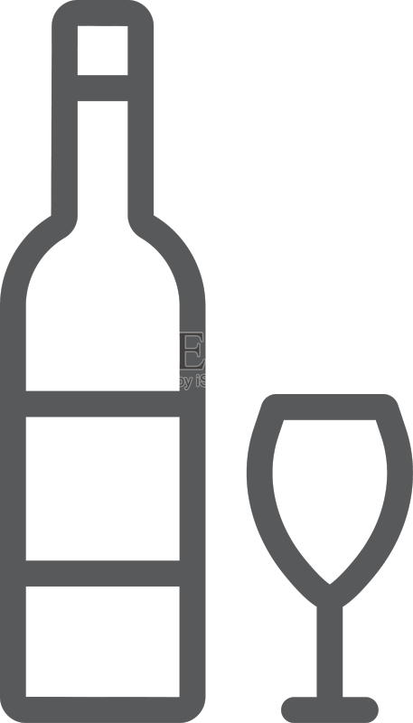 犹太葡萄酒瓶线条图标图标素材