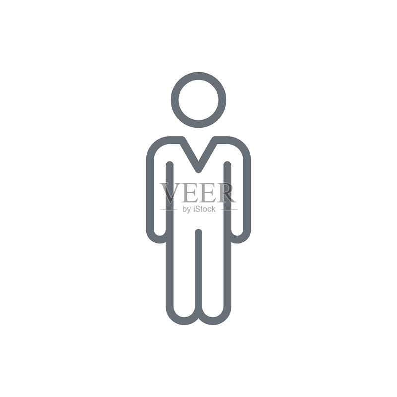 男士图标:男性符号线条图标图标素材