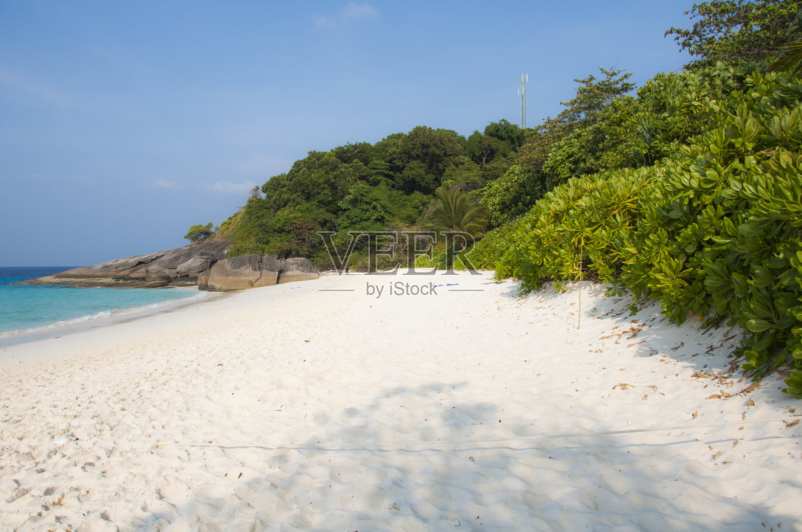 泰国西米兰岛的白沙照片摄影图片