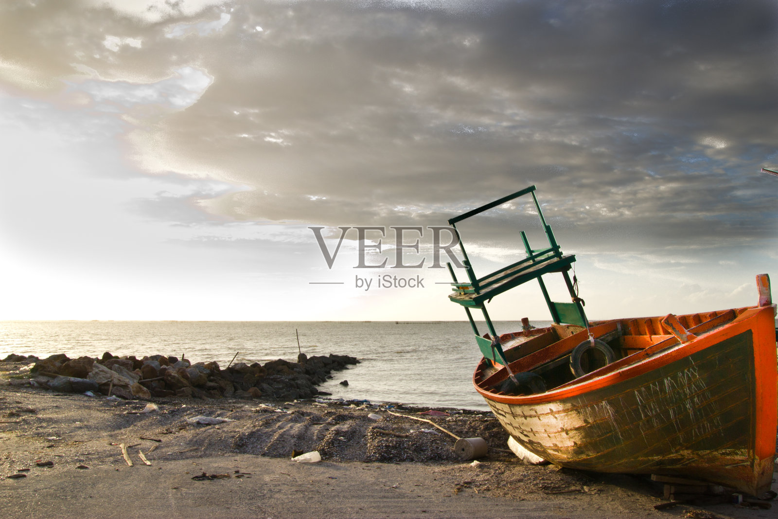 旧渔船照片摄影图片