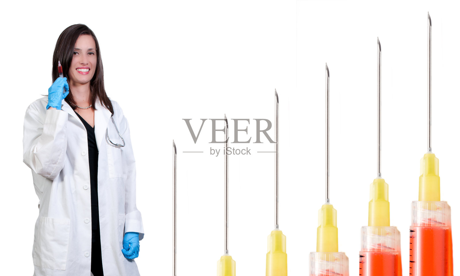 注射器女医生照片摄影图片