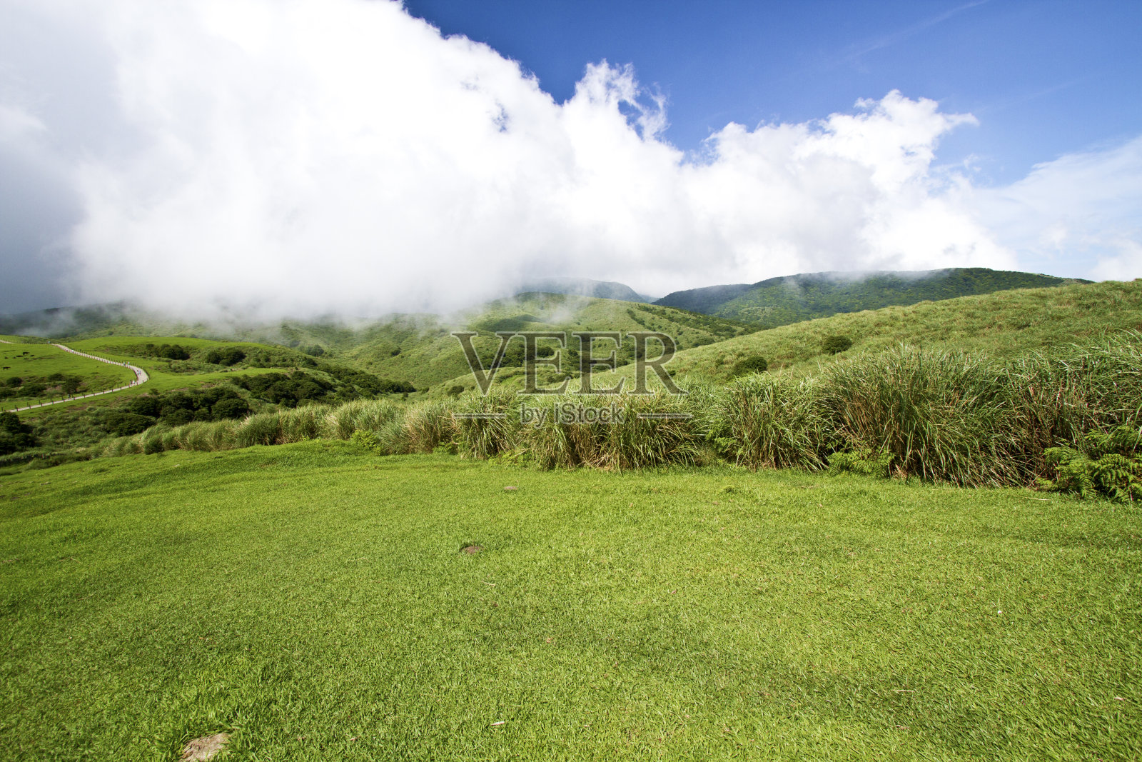 美丽的山景观照片摄影图片