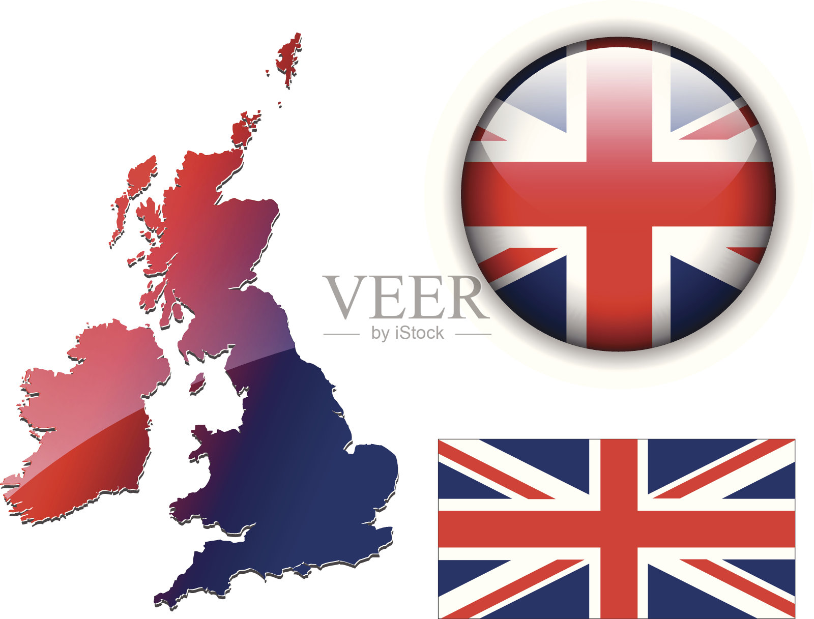 英国设置插画图片素材