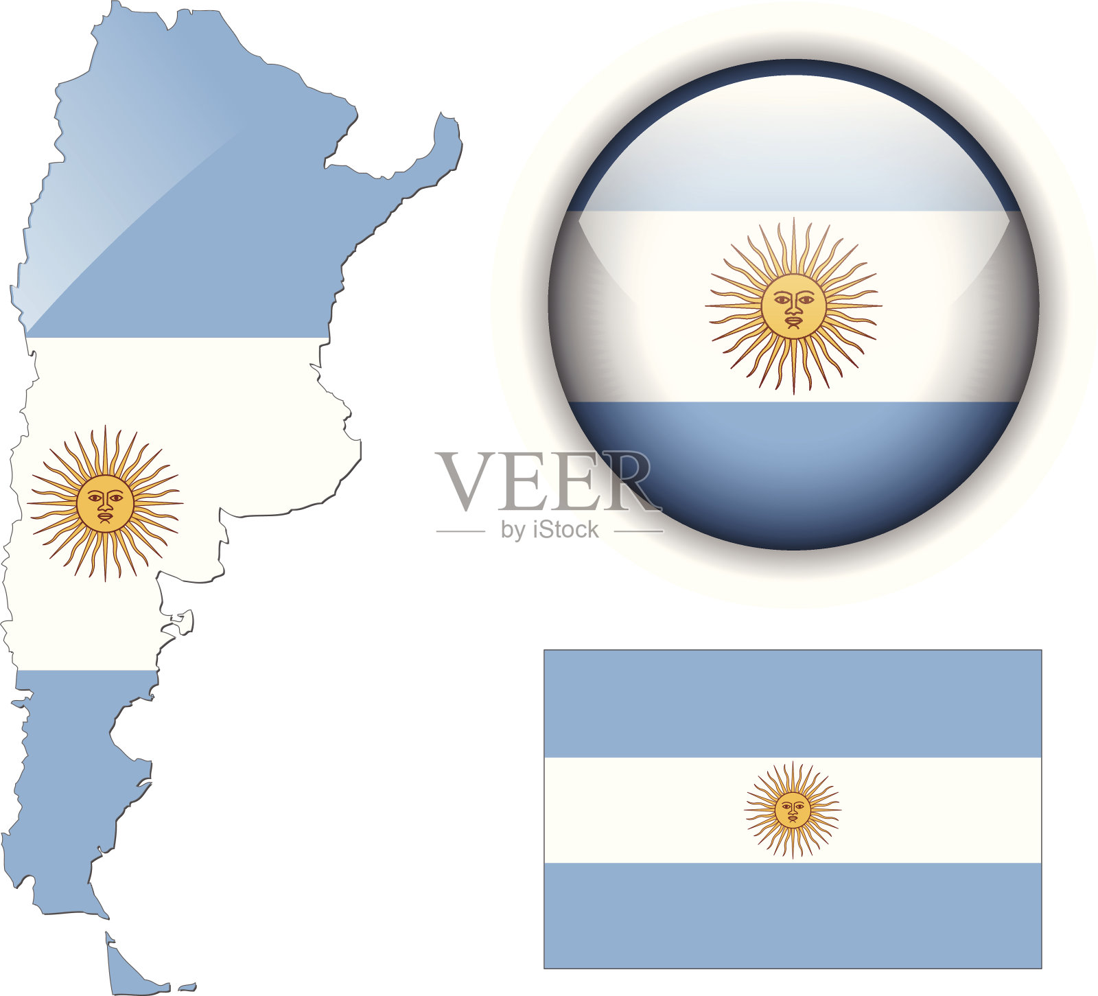 阿根廷集插画图片素材