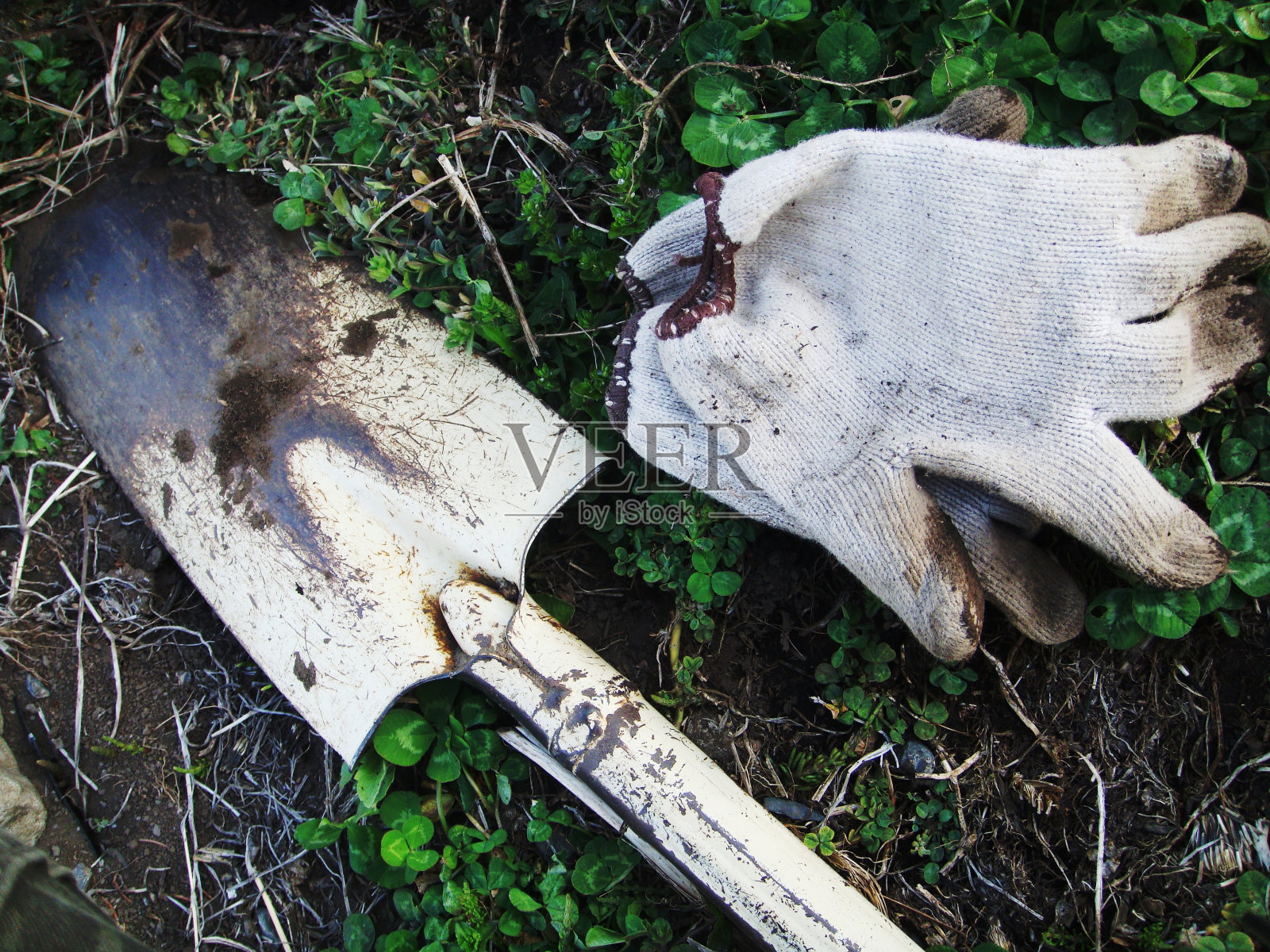 手套和铲照片摄影图片