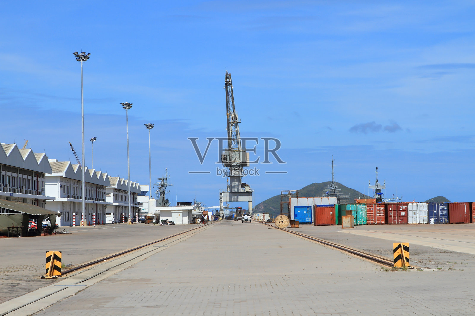 港口起重机照片摄影图片