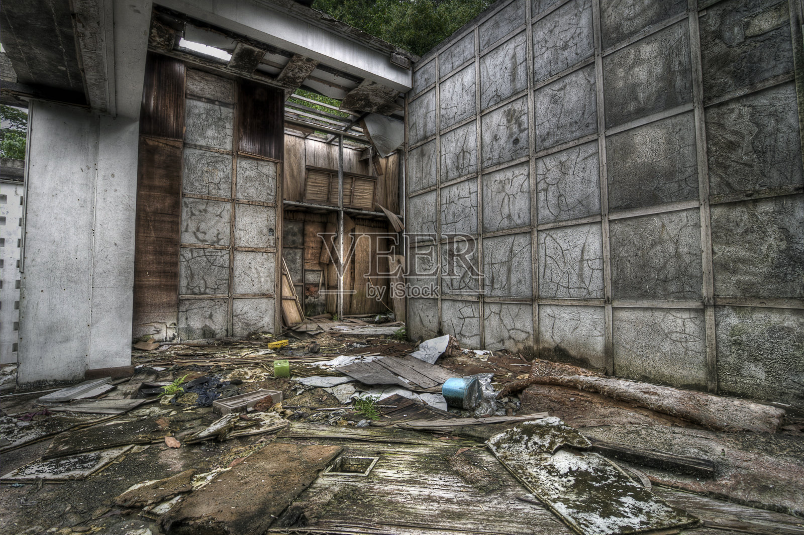 老别墅的内部视图照片摄影图片